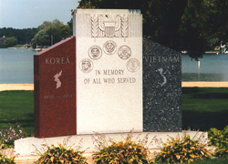Korea/Vietnam memorial In Oconomowoc Wisconsin